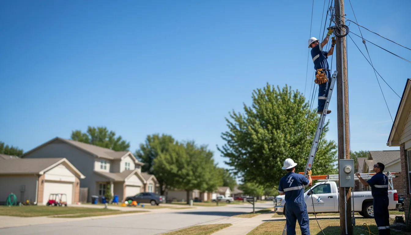 Residential electrician providing installation services in Mountain View, AR